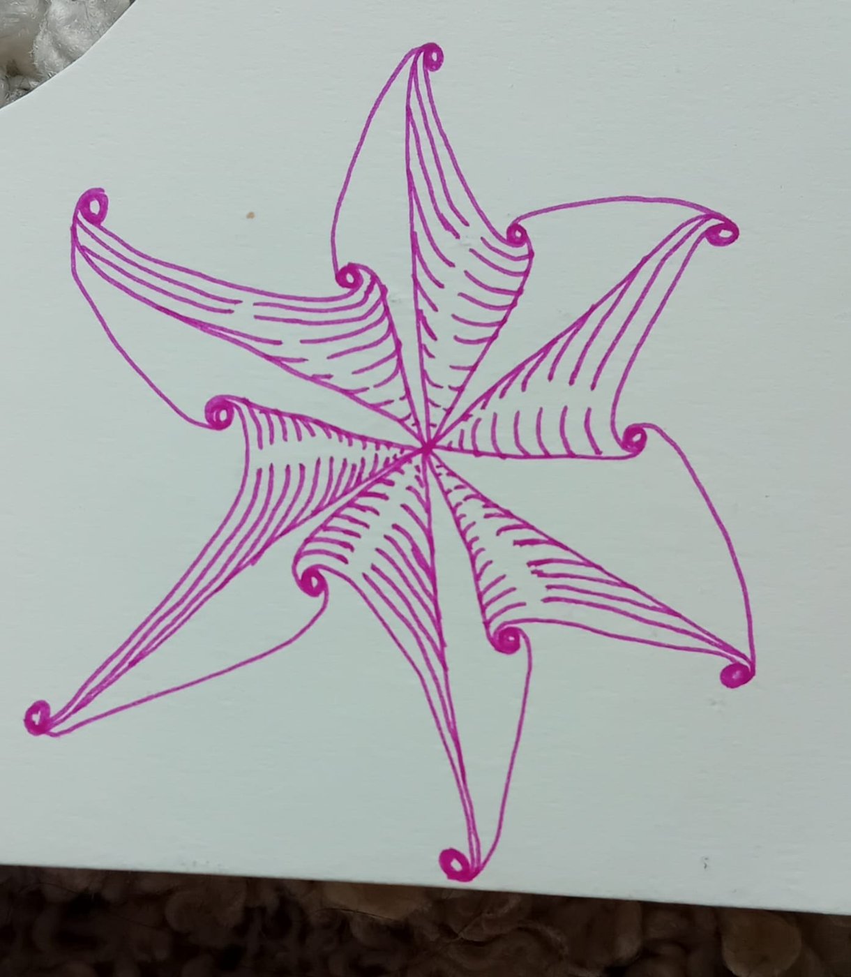 Zentangle pinwheel