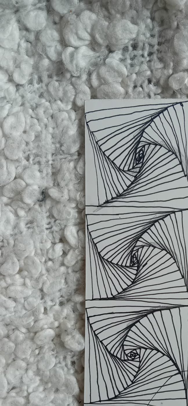 Zentangle spiraal patroon